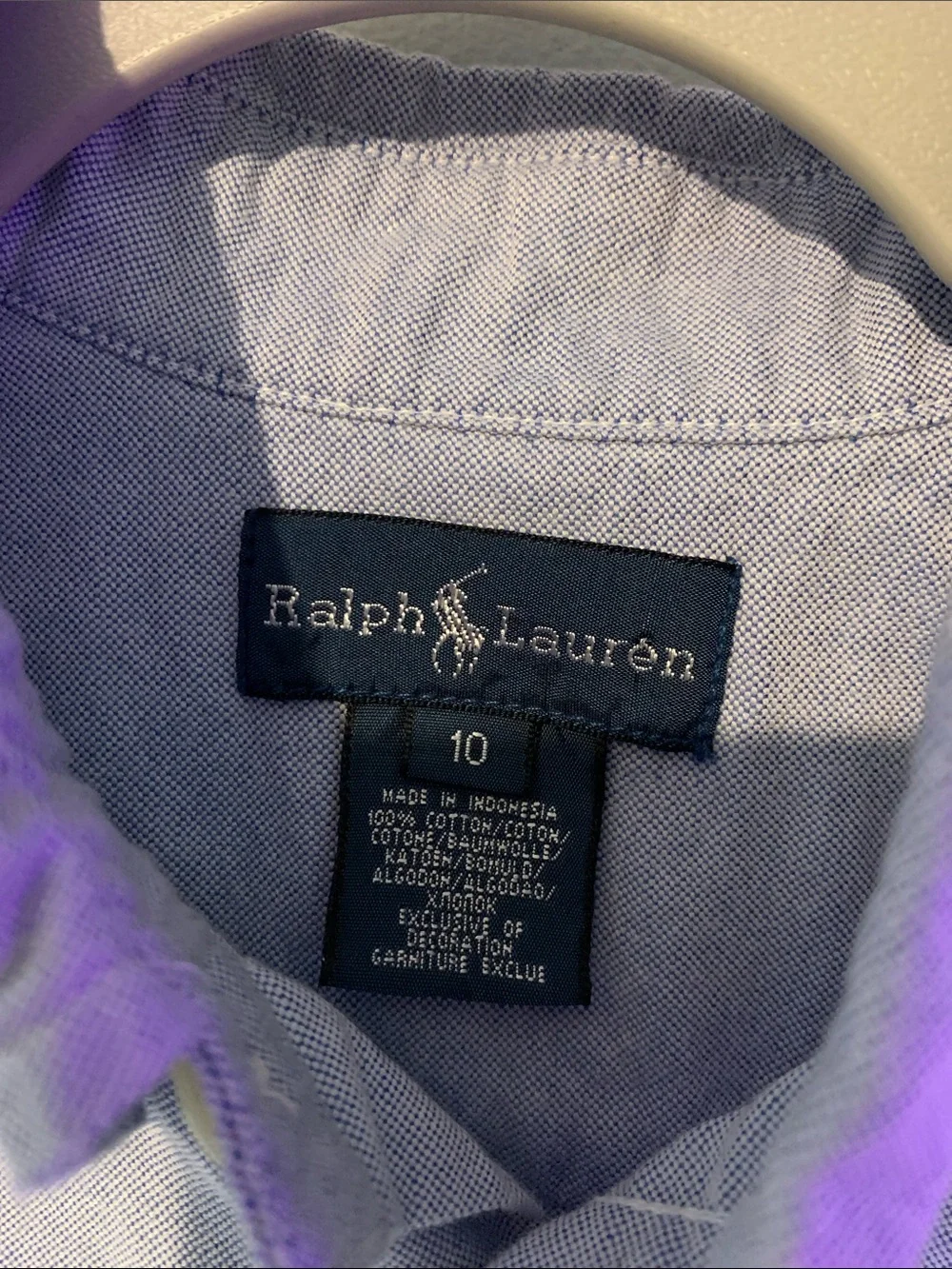 Ralph Lauren Light Blue Button-Down Oxford Shirt
